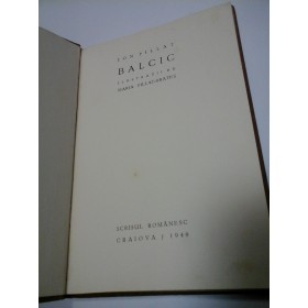 BALCIC - ION PILLAT - Ilustratii de MARIA PILLAT-BRATES - 1940